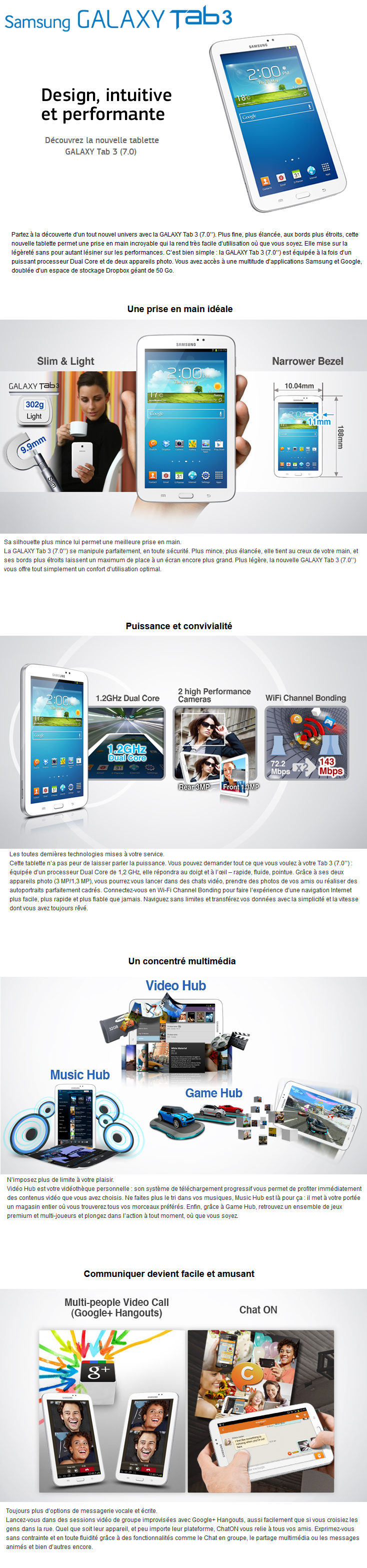 Acheter Samsung GALAXY Tab 3 (7.0) Maroc