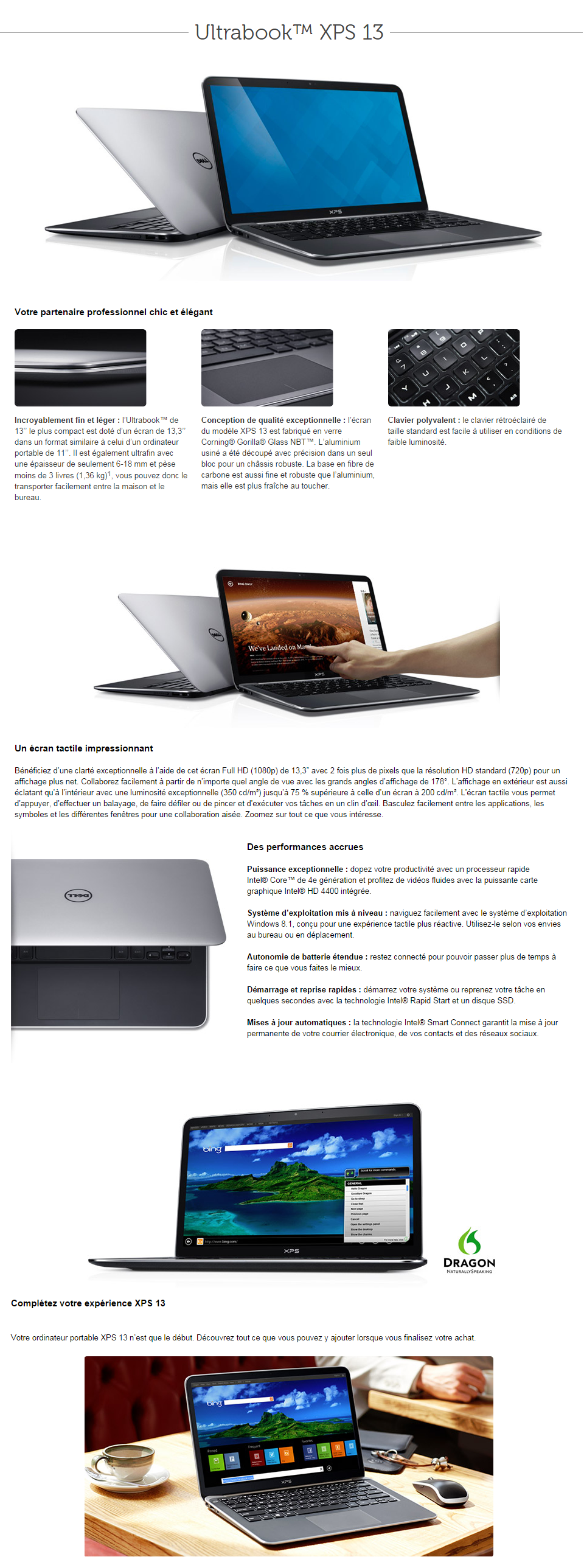 Acheter Ultrabook Dell XPS 13 (XPS13-I7-4510UA) Maroc