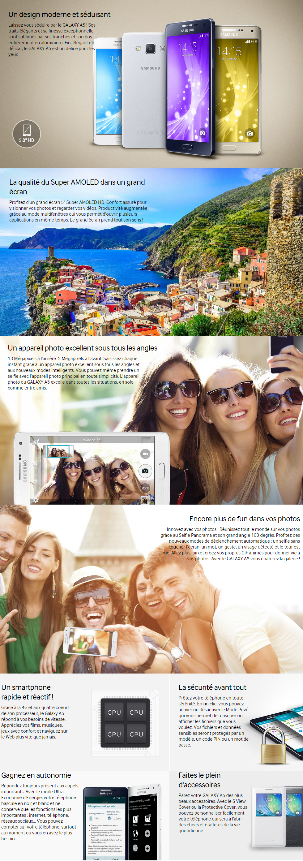 Acheter Smartphone Samsung Galaxy A5 Maroc