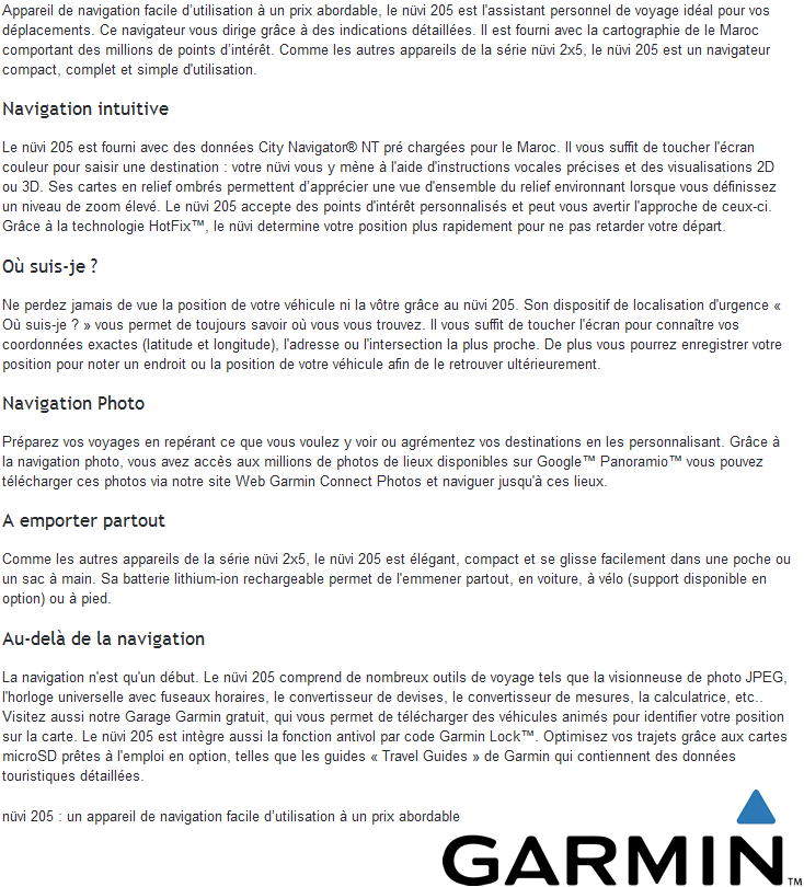 Vente GPS maroc