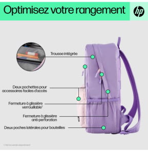HP Sac à dos Campus (lavande) Sac à dos HP Campus (lavande)  (7J597AA)
