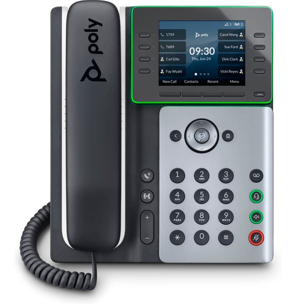 POLY Téléphone IP Edge E350 compatible PoE Téléphone IP Poly Edge E350 compatible PoE  (82M89AA)