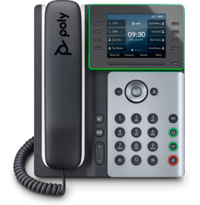 POLY Téléphone IP Edge E350 compatible PoE...