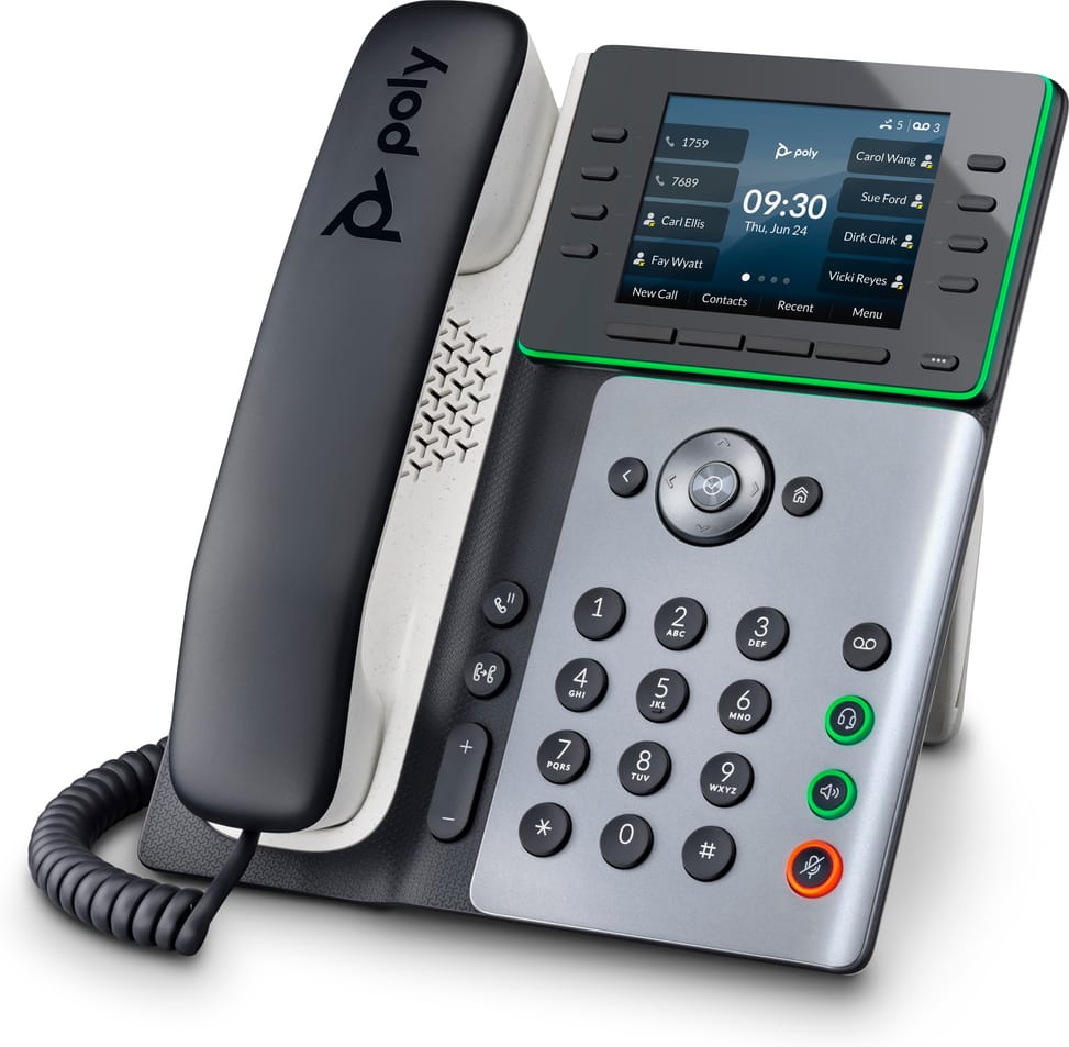 POLY Téléphone IP Edge E350 compatible PoE Téléphone IP Poly Edge E350 compatible PoE  (82M89AA) — image 2