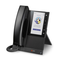 POLY Téléphone multimédia professionnel CCX 505 pour Microsoft Teams et compatible PoE (82Z79AA)