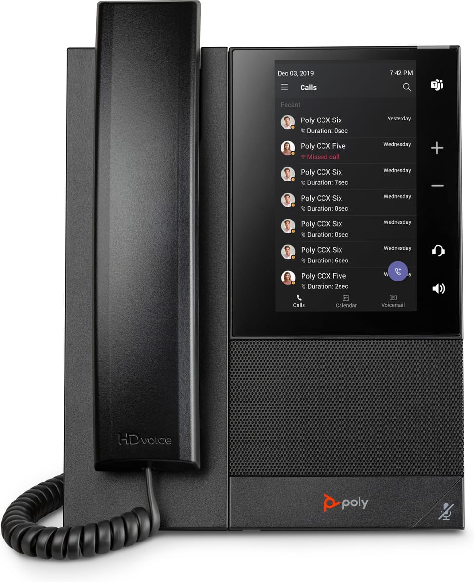 POLY Téléphone multimédia professionnel CCX 505 pour Microsoft Teams et compatible PoE (82Z79AA) — image 7
