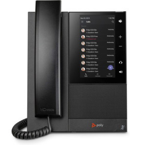 POLY Téléphone multimédia professionnel CCX 505 pour Microsoft Teams et compatible PoE (82Z79AA)