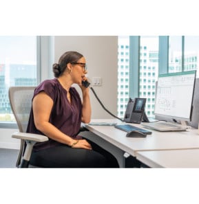 POLY Téléphone multimédia professionnel CCX 505 pour Microsoft Teams et compatible PoE (82Z79AA)