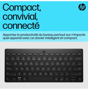 HP Clavier Bluetooth multi-appareil compact 355 Clavier Bluetooth multi-appareil compact HP 355  (692S9AA)
