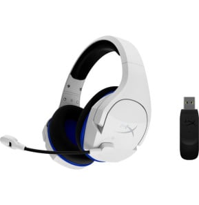 HyperX Core Cloud Plus - Casque pour jeux sans fil (bleu blanc) - PS5 -PS4 (4P5J1AA)
