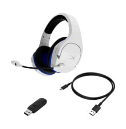 HyperX Core Cloud Plus - Casque pour jeux sans fil (bleu blanc) - PS5 -PS4 (4P5J1AA)