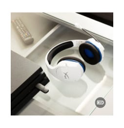 HyperX Core Cloud Plus - Casque pour jeux sans fil (bleu blanc) - PS5 -PS4 (4P5J1AA)
