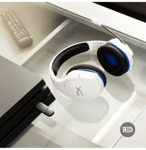 HyperX Core Cloud Plus - Casque pour jeux sans fil (bleu blanc) - PS5 -PS4 (4P5J1AA)