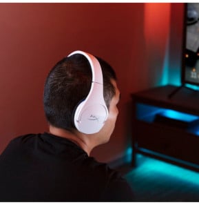 HyperX Core Cloud Plus - Casque pour jeux sans fil (bleu blanc) - PS5 -PS4 (4P5J1AA)