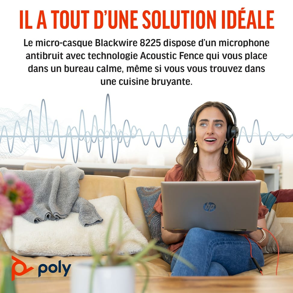 POLY Micro-casque Blackwire 8225 USB-C Micro-casque Poly Blackwire 8225 USB-C  (772K4AA) — image 10