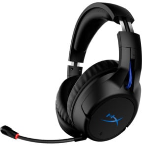 HyperX Cloud Flight - Casque de jeu sans fil (noir-bleu) - PS5-PS4 (4P5H6AA)