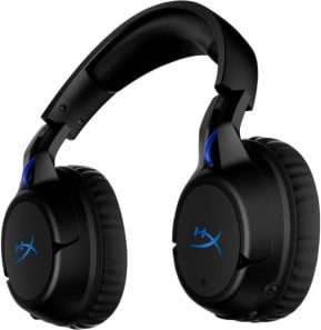 HyperX Cloud Flight - Casque de jeu sans fil (noir-bleu) - PS5-PS4 (4P5H6AA)