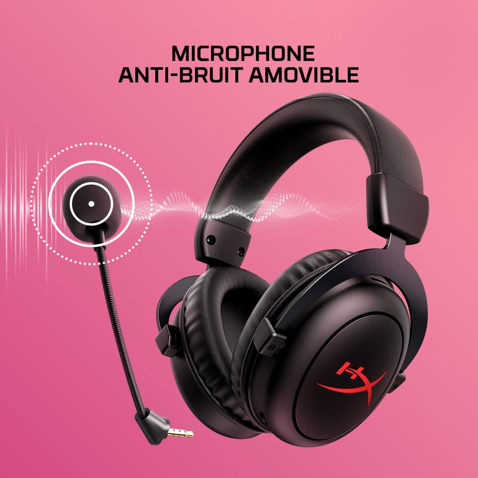 سماعة رأس للألعاب لاسلكية HyperX Cloud II Core (6Y2G8AA) — صورة 8