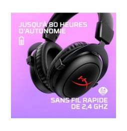 HyperX Casque de jeu sans fil Cloud II Core Casque de jeu sans fil HyperX Cloud II Core  (6Y2G8AA)