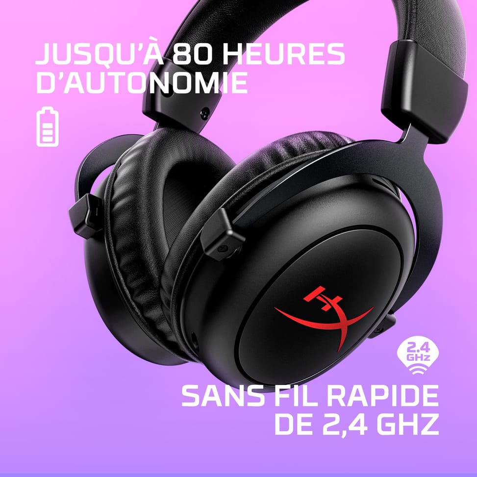 سماعة رأس للألعاب لاسلكية HyperX Cloud II Core (6Y2G8AA) — صورة 9