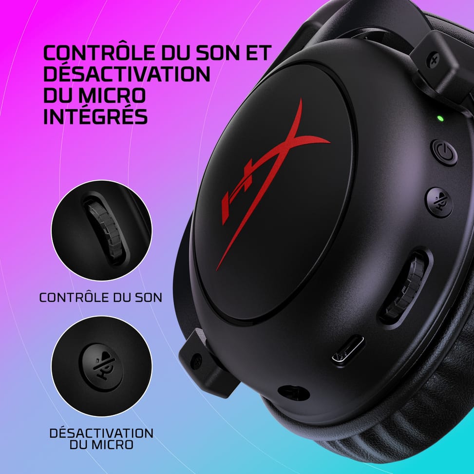 سماعة رأس للألعاب لاسلكية HyperX Cloud II Core (6Y2G8AA) — صورة 10