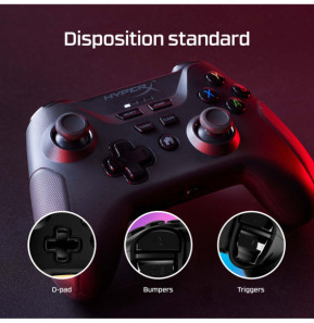 HyperX Clutch - Wireless Gaming Controller (Black) - Mobile, PC (516L8AA)