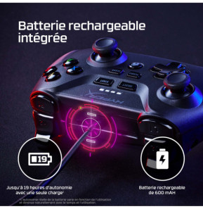 HyperX Clutch - Wireless Gaming Controller (Black) - Mobile, PC (516L8AA)