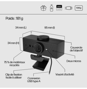 HP 620 FHD Webcam  620 FHD Webcam  (6Y7L2AA)