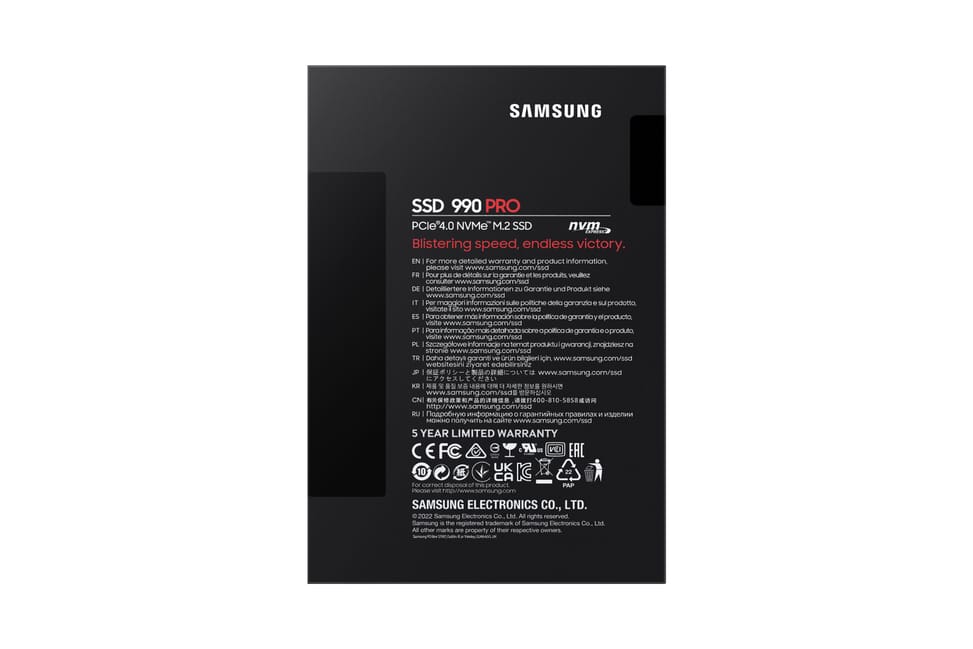 Samsung 990 PRO M.2 2 To PCI Express 4.0 V-NAND MLC NVMe SSD 990 PRO NVMe M.2 SSD  (MZ-V9P2T0BW) — image 6