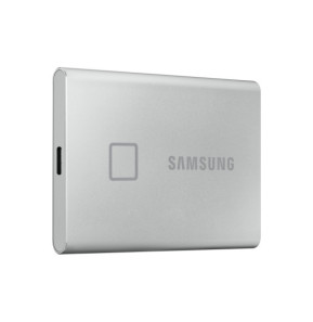 Samsung MU-PC500S 500 Go Argent Portable SSD T7 Touch USB 3.2, NVMe, 500GB  (MU-PC500S/WW)