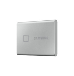 Samsung MU-PC500S 500 Go Argent Portable SSD T7 Touch USB 3.2, NVMe, 500GB  (MU-PC500S/WW)