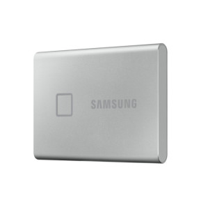 Samsung MU-PC500S 500 Go Argent Portable SSD T7 Touch USB 3.2, NVMe, 500GB  (MU-PC500S/WW)