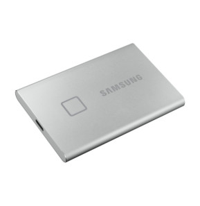 Samsung MU-PC500S 500 Go Argent Portable SSD T7 Touch USB 3.2, NVMe, 500GB  (MU-PC500S/WW)