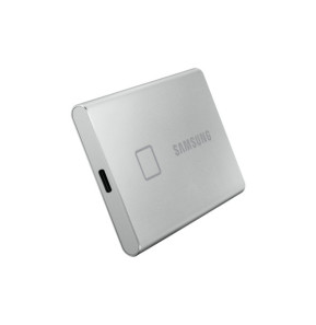 Samsung MU-PC500S 500 Go Argent Portable SSD T7 Touch USB 3.2, NVMe, 500GB  (MU-PC500S/WW)