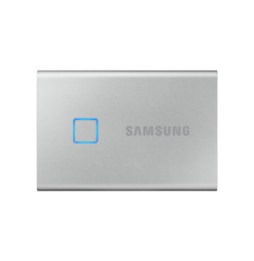 Samsung MU-PC500S 500 Go Argent Portable SSD T7 Touch USB 3.2, NVMe, 500GB  (MU-PC500S/WW)