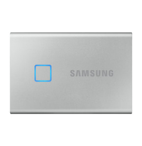 Samsung MU-PC500S 500 Go Argent Portable SSD T7 Touch USB 3.2, NVMe, 500GB  (MU-PC500S/WW)