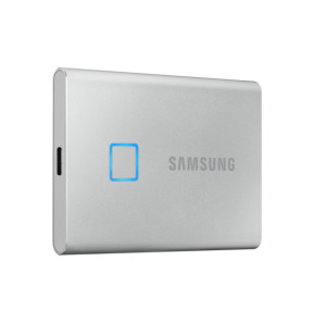 Samsung MU-PC500S 500 Go Argent Portable SSD T7 Touch USB 3.2, NVMe, 500GB  (MU-PC500S/WW)