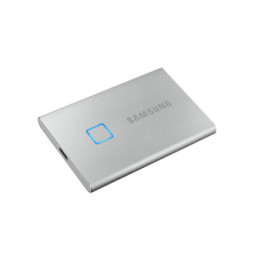 Samsung MU-PC500S 500 Go Argent Portable SSD T7 Touch USB 3.2, NVMe, 500GB  (MU-PC500S/WW)