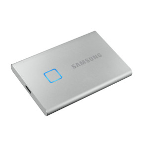 Samsung MU-PC500S 500 Go Argent Portable SSD T7 Touch USB 3.2, NVMe, 500GB  (MU-PC500S/WW)