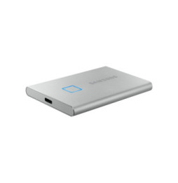 Samsung MU-PC500S 500 Go Argent Portable SSD T7 Touch USB 3.2, NVMe, 500GB  (MU-PC500S/WW)