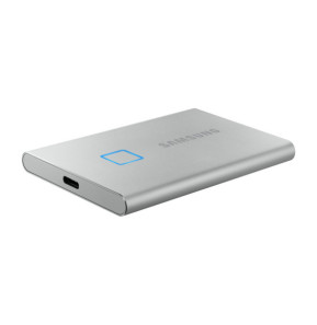 Samsung MU-PC500S 500 Go Argent Portable SSD T7 Touch USB 3.2, NVMe, 500GB  (MU-PC500S/WW)