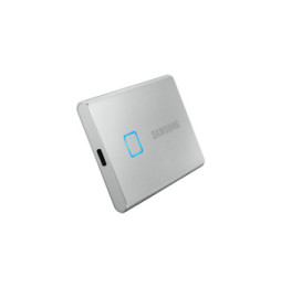 Samsung MU-PC500S 500 Go Argent Portable SSD T7 Touch USB 3.2, NVMe, 500GB  (MU-PC500S/WW)