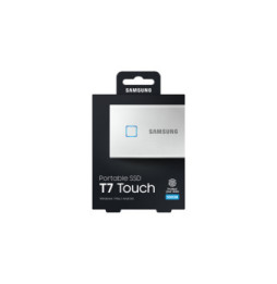Samsung MU-PC500S 500 Go Argent Portable SSD T7 Touch USB 3.2, NVMe, 500GB  (MU-PC500S/WW)