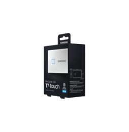 Samsung MU-PC500S 500 Go Argent Portable SSD T7 Touch USB 3.2, NVMe, 500GB  (MU-PC500S/WW)