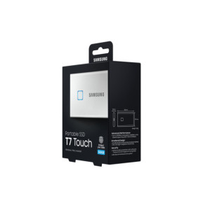 Samsung MU-PC500S 500 Go Argent Portable SSD T7 Touch USB 3.2, NVMe, 500GB  (MU-PC500S/WW)