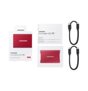 Samsung Portable SSD T7 1 To Rouge (MU-PC1T0R/WW)