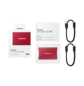 Samsung Portable SSD T7 2 To Rouge (MU-PC2T0R/WW)