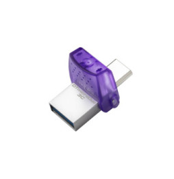 Kingston Technology DataTraveler 256 Go microDuo 3C 200 Mo/s dual USB-A + USB-C (DTDUO3CG3/256GB)