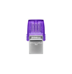 Kingston Technology DataTraveler 256 Go microDuo 3C 200 Mo/s dual USB-A + USB-C (DTDUO3CG3/256GB)