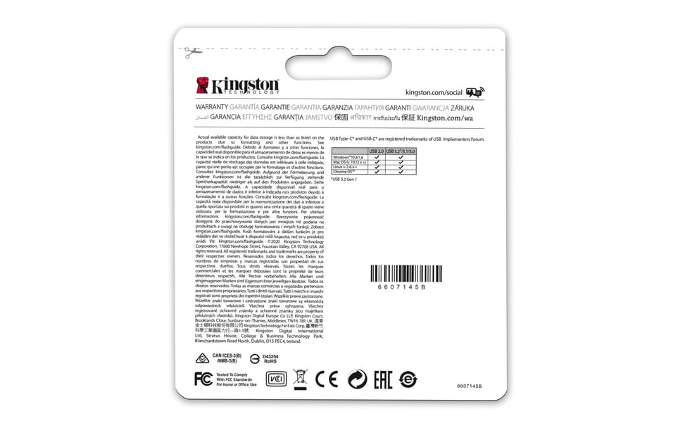 Kingston Technology DataTraveler 256 Go microDuo 3C 200 Mo/s dual USB-A + USB-C (DTDUO3CG3/256GB) — image 6